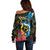 Vanuatu Fishing Off Shoulder Sweater It's Time To Fish