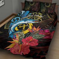 Vanuatu Fishing Quilt Bed Set It's Time To Fish LT05 - Polynesian Pride