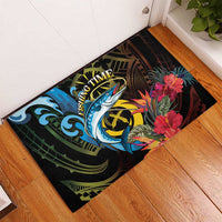 Vanuatu Fishing Rubber Doormat It's Time To Fish LT05 - Polynesian Pride
