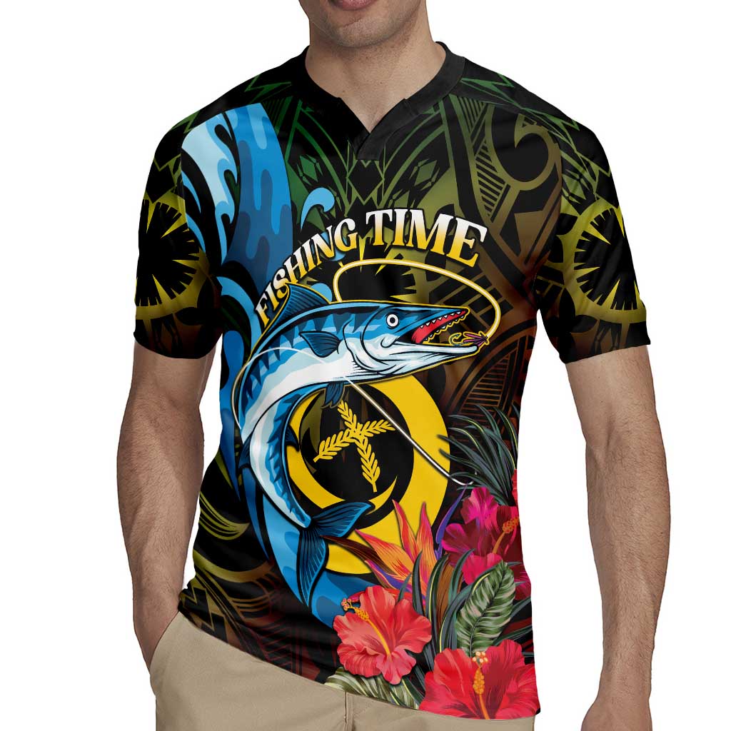 Vanuatu Fishing Rugby Jersey It's Time To Fish LT05 - Polynesian Pride
