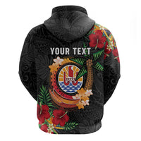Personalised French Polynesia Outrigger Canoe Race Hoodie Tropical Vibe LT05 - Polynesian Pride