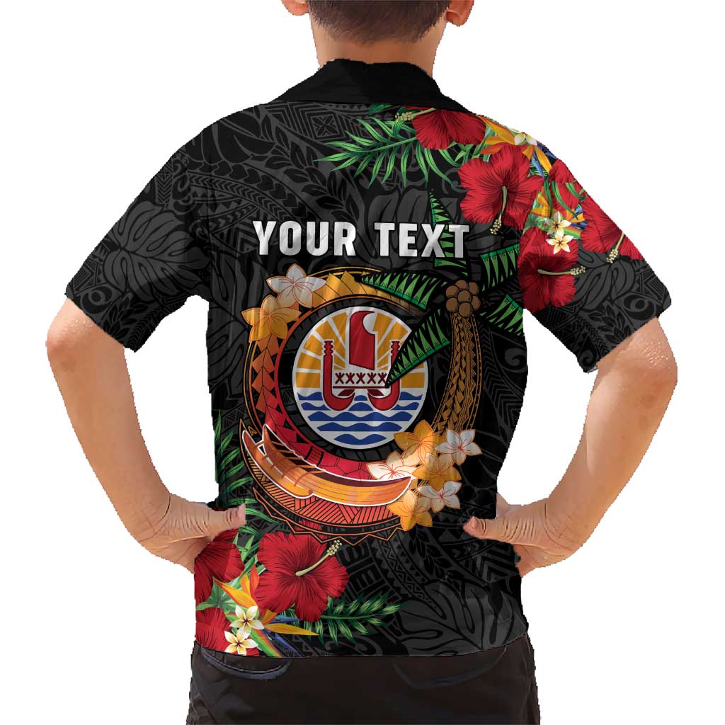 Personalised French Polynesia Outrigger Canoe Race Kid Hawaiian Shirt Tropical Vibe LT05 - Polynesian Pride