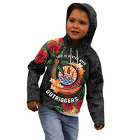 Personalised French Polynesia Outrigger Canoe Race Kid Hoodie Tropical Vibe LT05 - Polynesian Pride