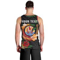 Personalised French Polynesia Outrigger Canoe Race Men Tank Top Tropical Vibe LT05 - Polynesian Pride