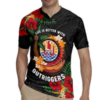 Personalised French Polynesia Outrigger Canoe Race Rugby Jersey Tropical Vibe LT05 - Polynesian Pride