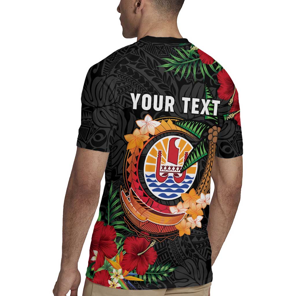Personalised French Polynesia Outrigger Canoe Race Rugby Jersey Tropical Vibe LT05 - Polynesian Pride