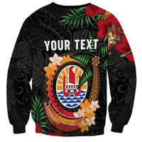 Personalised French Polynesia Outrigger Canoe Race Sweatshirt Tropical Vibe LT05 - Polynesian Pride
