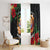 French Polynesia Outrigger Canoe Race Window Curtain Tropical Vibe