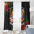 French Polynesia Outrigger Canoe Race Window Curtain Tropical Vibe