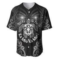 Aotearoa Toitu Te Tiriti Baseball Jersey Ka Mua Ka Muri LT05 Black - Polynesian Pride