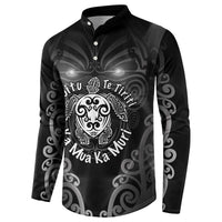 Aotearoa Toitu Te Tiriti Button Sweatshirt Ka Mua Ka Muri LT05 - Polynesian Pride