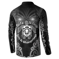 Aotearoa Toitu Te Tiriti Button Sweatshirt Ka Mua Ka Muri LT05 - Polynesian Pride