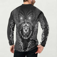 Aotearoa Toitu Te Tiriti Button Sweatshirt Ka Mua Ka Muri LT05 - Polynesian Pride