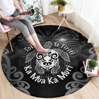 Aotearoa Toitu Te Tiriti Round Carpet Ka Mua Ka Muri LT05 - Polynesian Pride