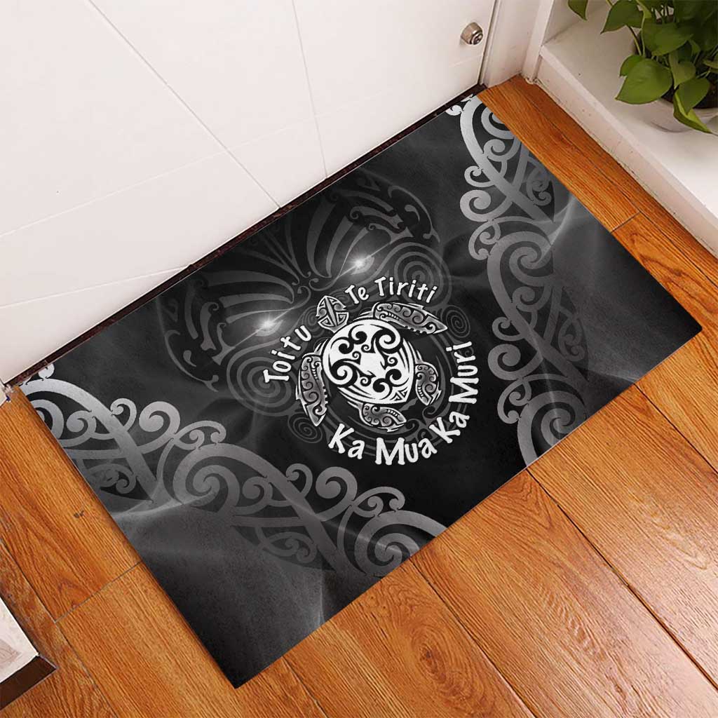 Aotearoa Toitu Te Tiriti Rubber Doormat Ka Mua Ka Muri LT05 - Polynesian Pride