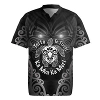 Aotearoa Toitu Te Tiriti Rugby Jersey Ka Mua Ka Muri LT05 Black - Polynesian Pride