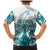 New Zealand Aotearoa Kia Ora Family Matching Mermaid Dress and Hawaiian Shirt Paua Shell Maori Silver Fern LT05 - Polynesian Pride