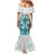 New Zealand Aotearoa Kia Ora Mermaid Dress Paua Shell Maori Silver Fern LT05 - Polynesian Pride