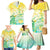 Personalised Cook Islands Kia Orana Family Matching Mermaid Dress and Hawaiian Shirt Polynesian Turtle With Circle Stars LT05 - Polynesian Pride