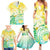 Personalised Cook Islands Kia Orana Family Matching Summer Maxi Dress and Hawaiian Shirt Polynesian Turtle With Circle Stars LT05 - Polynesian Pride