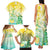 Personalised Cook Islands Kia Orana Family Matching Tank Maxi Dress and Hawaiian Shirt Polynesian Turtle With Circle Stars LT05 - Polynesian Pride