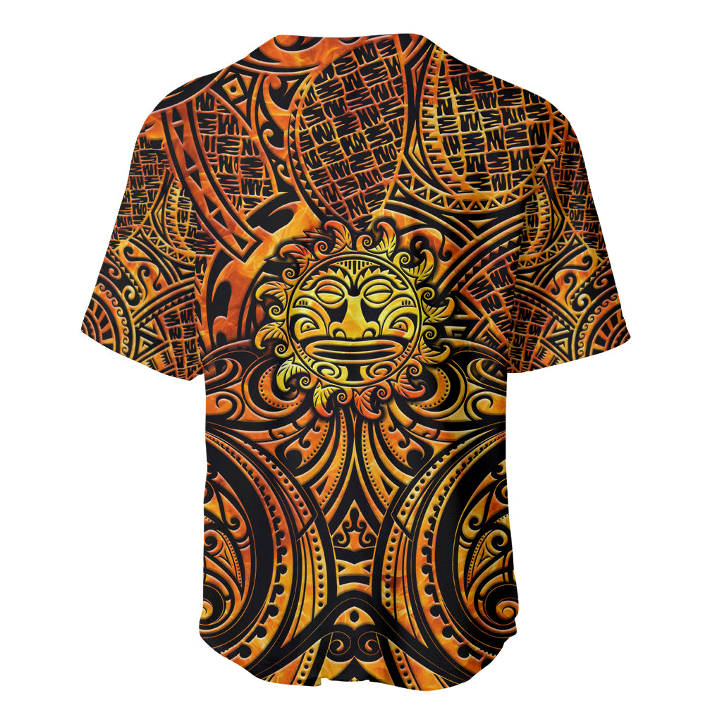 New Zealand Tamanuitera The Sun Baseball Jersey Maori Pattern LT05 - Polynesian Pride