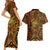 New Zealand Tamanuitera The Sun Couples Matching Short Sleeve Bodycon Dress and Hawaiian Shirt Maori Pattern