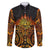 New Zealand Tamanuitera The Sun Family Matching Off The Shoulder Long Sleeve Dress and Hawaiian Shirt Maori Pattern