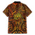 New Zealand Tamanuitera The Sun Family Matching Short Sleeve Bodycon Dress and Hawaiian Shirt Maori Pattern