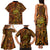 New Zealand Tamanuitera The Sun Family Matching Tank Maxi Dress and Hawaiian Shirt Maori Pattern