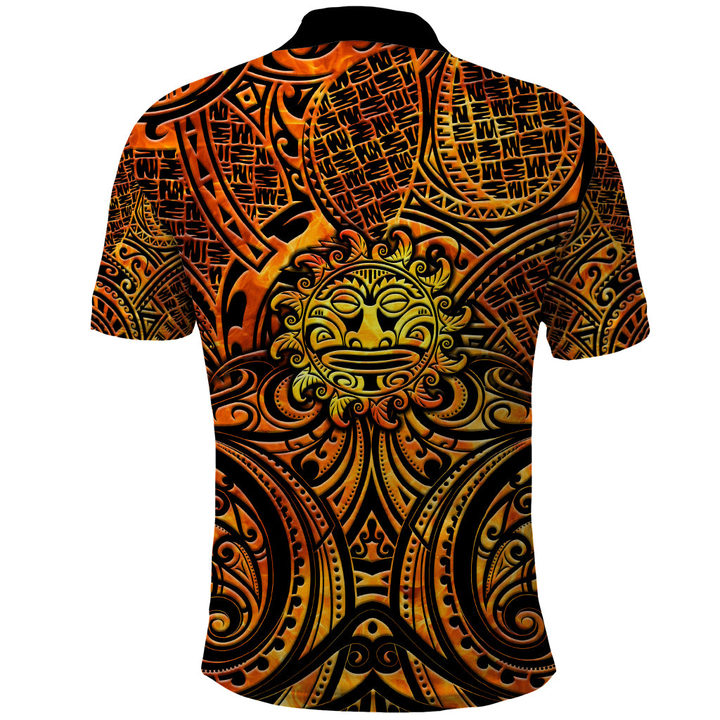 New Zealand Tamanuitera The Sun Polo Shirt Maori Pattern LT05 - Polynesian Pride