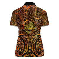 New Zealand Tamanuitera The Sun Women Polo Shirt Maori Pattern LT05 - Polynesian Pride