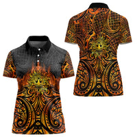 New Zealand Tamanuitera The Sun Women Polo Shirt Maori Pattern LT05 - Polynesian Pride