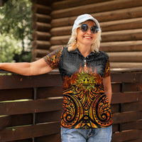 New Zealand Tamanuitera The Sun Women Polo Shirt Maori Pattern LT05 - Polynesian Pride