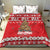 New Zealand Christmas In July Bedding Set Maori Kiwi Xmas Tree - Red