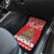 New Zealand Christmas In July Car Mats Maori Kiwi Xmas Tree - Red