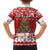 Personalised New Zealand Christmas In July Kid Hawaiian Shirt Maori Kiwi Xmas Tree - Red