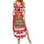 Personalised New Zealand Christmas In July Summer Maxi Dress Maori Kiwi Xmas Tree - Red