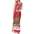 Personalised New Zealand Christmas In July Tank Maxi Dress Maori Kiwi Xmas Tree - Red