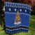 New Zealand July Christmas Quilt Maori Kiwi Xmas Tree - Blue