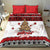 New Zealand July Christmas Bedding Set Maori Kiwi Xmas Tree - White