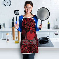 Hawaii King Kamehameha Apron With Hawaiian Ipu Motifs Red Version LT05 - Polynesian Pride