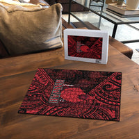 Hawaii King Kamehameha Puzzle With Hawaiian Ipu Motifs Red Version LT05 - Polynesian Pride