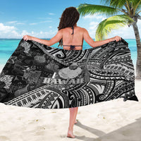 Hawaii King Kamehameha Sarong With Hawaiian Ipu Motifs Black Version LT05 - Polynesian Pride