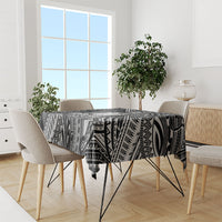 Hawaii King Kamehameha Tablecloth With Hawaiian Ipu Motifs Black Version LT05 - Polynesian Pride