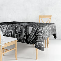Hawaii King Kamehameha Tablecloth With Hawaiian Ipu Motifs Black Version LT05 - Polynesian Pride