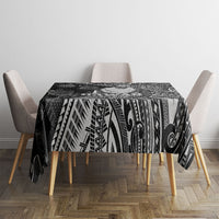 Hawaii King Kamehameha Tablecloth With Hawaiian Ipu Motifs Black Version LT05 - Polynesian Pride