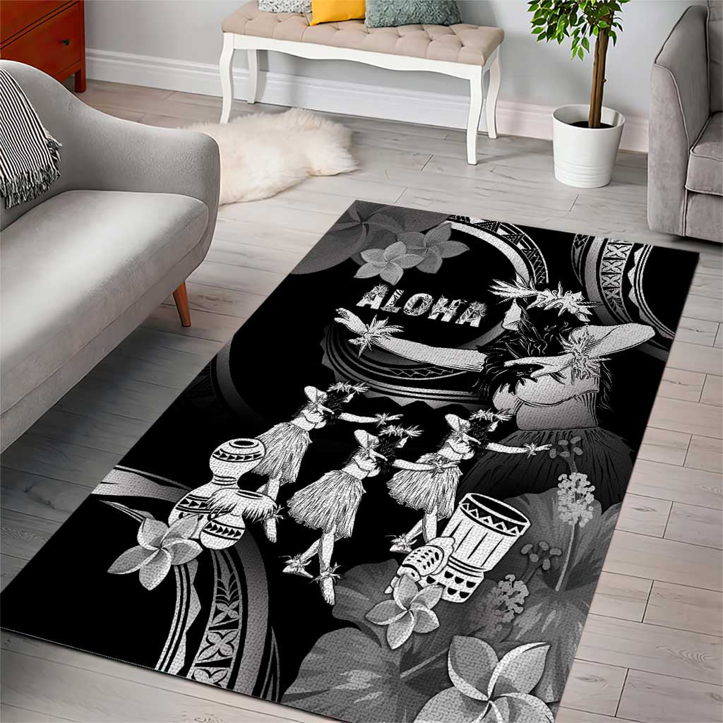 Hawaii Beautiful Hula Dancers Area Rug With Ipu Keke And Pahu Drum LT05 - Polynesian Pride