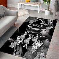 Hawaii Beautiful Hula Dancers Area Rug With Ipu Keke And Pahu Drum LT05 - Polynesian Pride