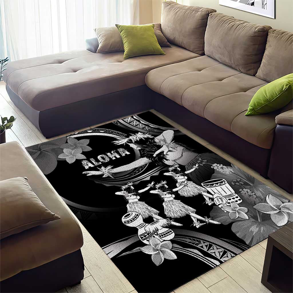 Hawaii Beautiful Hula Dancers Area Rug With Ipu Keke And Pahu Drum LT05 - Polynesian Pride